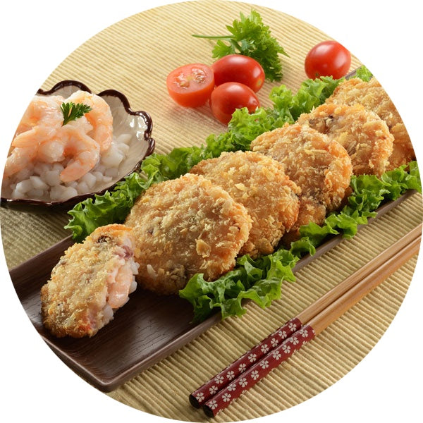 EB Premium Squid Prawn Cake 4pc 200g Frozen Halal