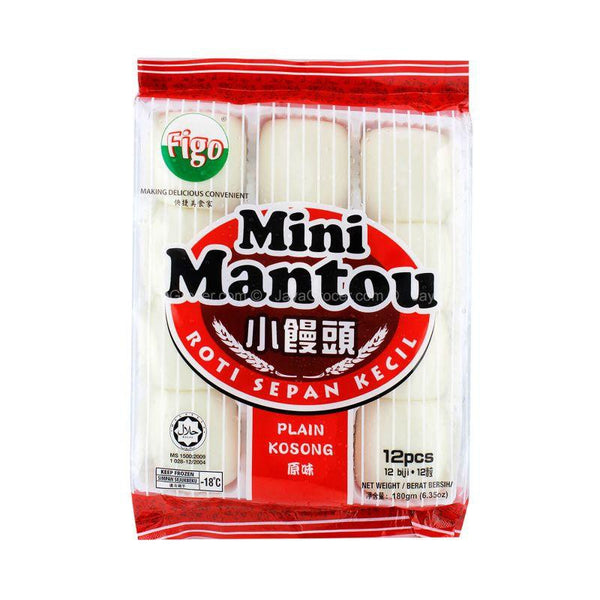 Figo Mini Mantou Kosong Premium 180g 12pc Sejuk Beku Halal
