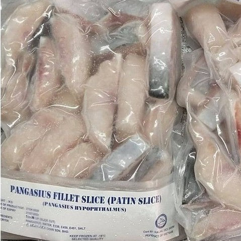 1kg± Premium Patin Buah Fish Steak Slices Frozen | Ikan Patin Potong | Halal