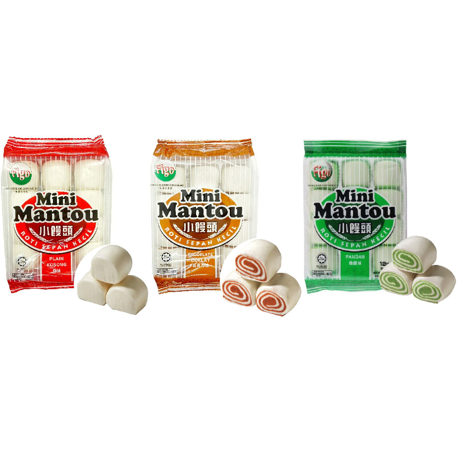 Figo Premium Mini Mantou 180g (12pc) - Frozen Halal