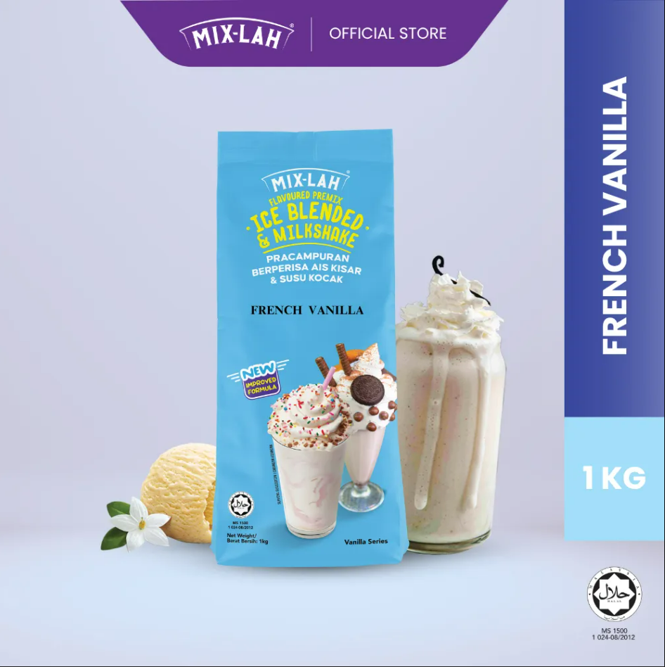 GFB MIX-LAH Serbuk Minuman Ice Blended Milkshake Powder 1Kg