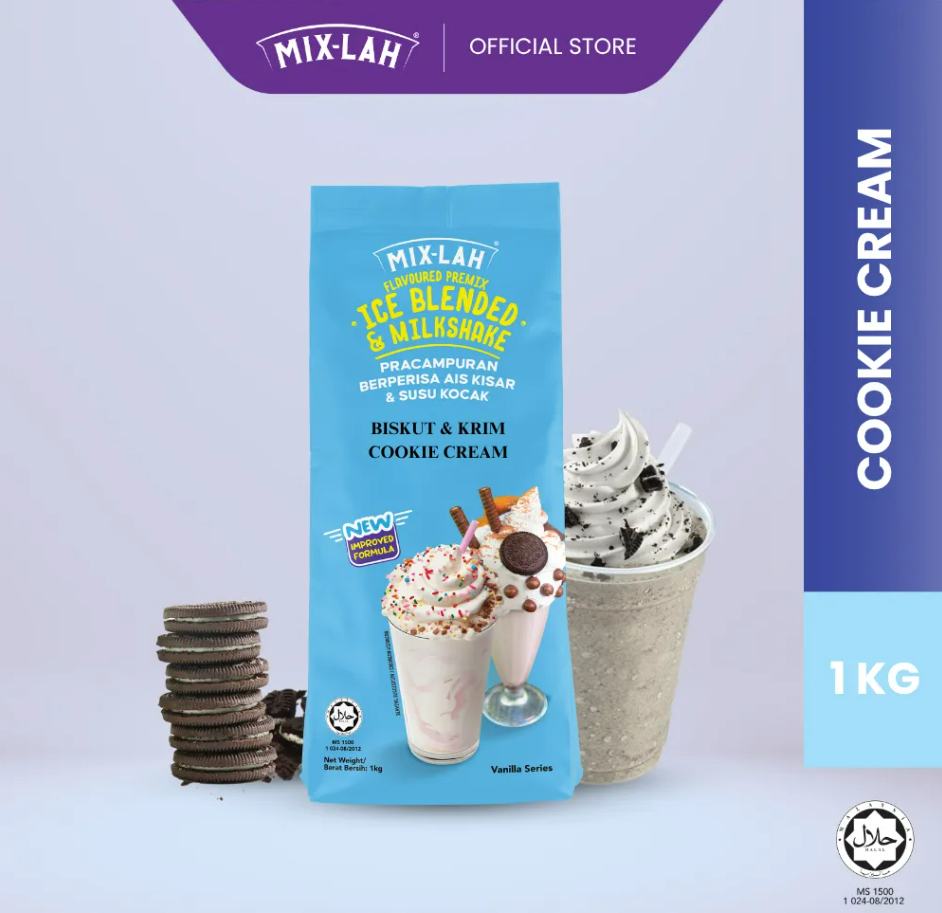 GFB MIX-LAH Serbuk Minuman Ice Blended Milkshake Powder 1Kg