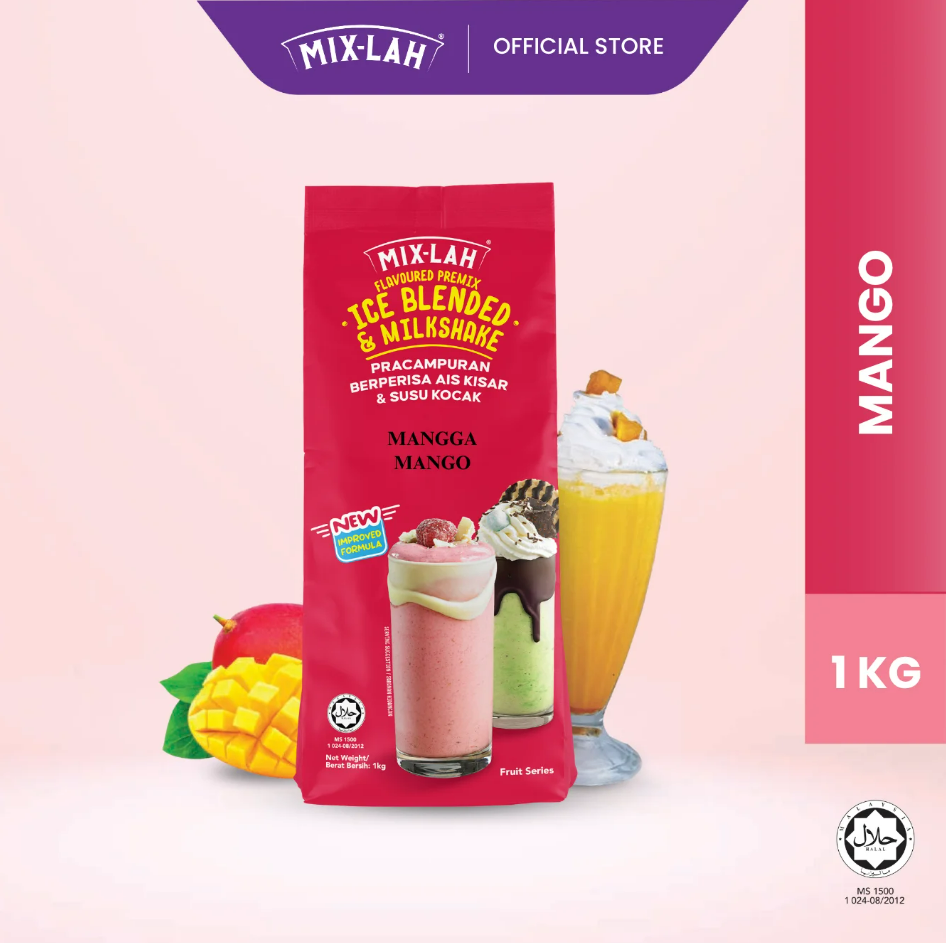 GFB MIX-LAH Serbuk Minuman Ice Blended Milkshake Powder 1Kg