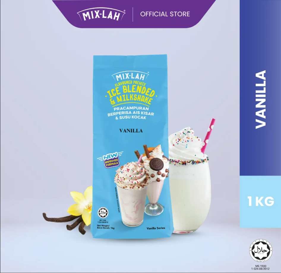 GFB MIX-LAH Serbuk Minuman Ice Blended Milkshake Powder 1Kg