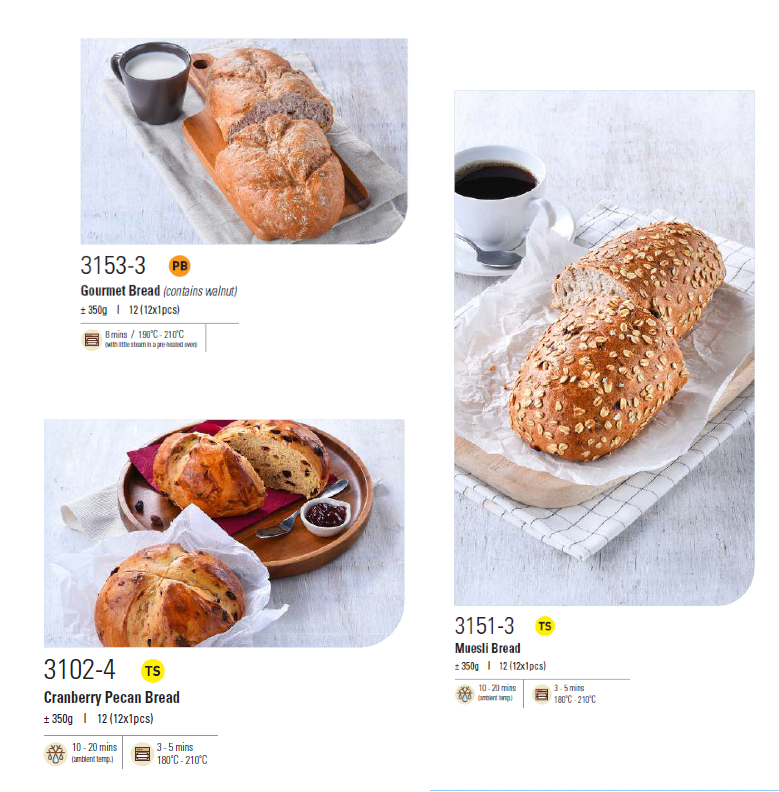 Premium Fruit & Nut Loaves (Frozen) – Halal