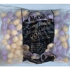 McCain Mixed Coloured QQ Sweet Potato Balls 600g (60pc) – Halal Frozen | Bebola Ubi Keledek Manis