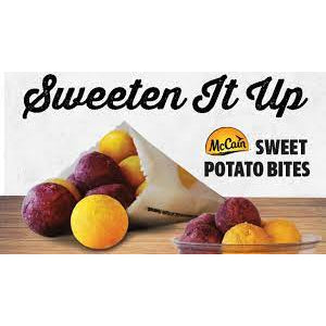 McCain Mixed Coloured QQ Sweet Potato Balls 600g (60pc) – Halal Frozen | Bebola Ubi Keledek Manis