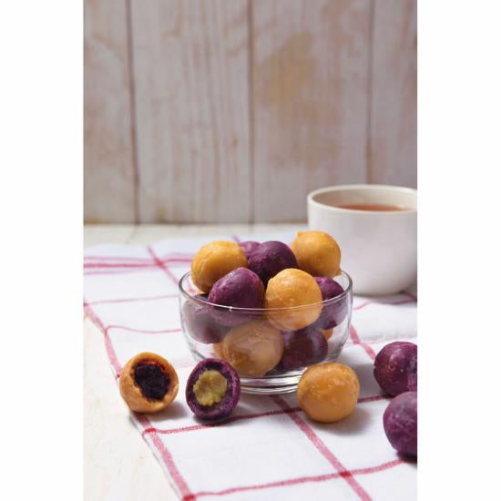 McCain Mixed Coloured QQ Sweet Potato Balls 600g (60pc) – Halal Frozen | Bebola Ubi Keledek Manis