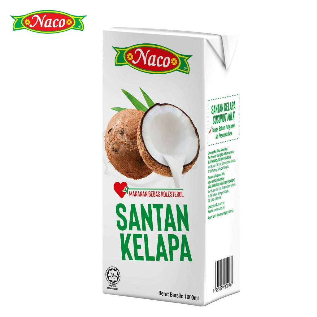 Premium Naco Coconut Cream 1Kg Halal Santan Kotak