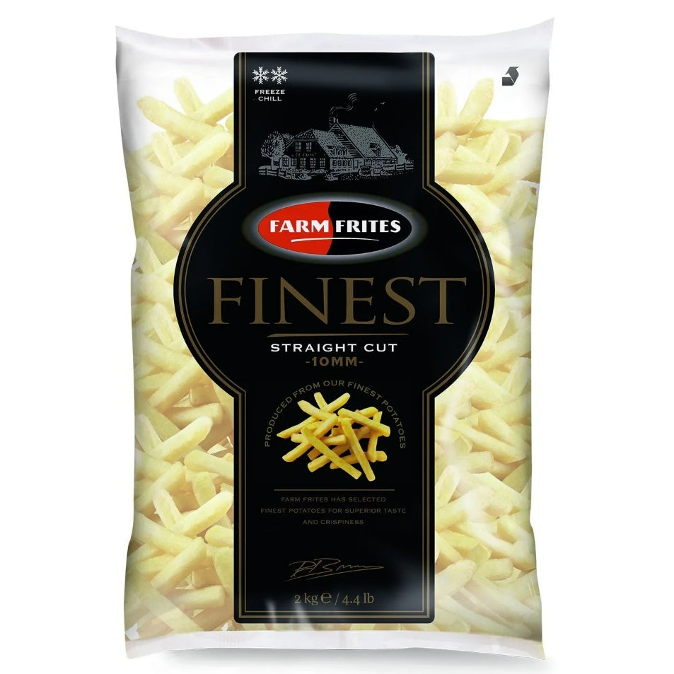 Farm Frites Finest Premium Straight Cut 10mm 2kg | Frozen Halal
