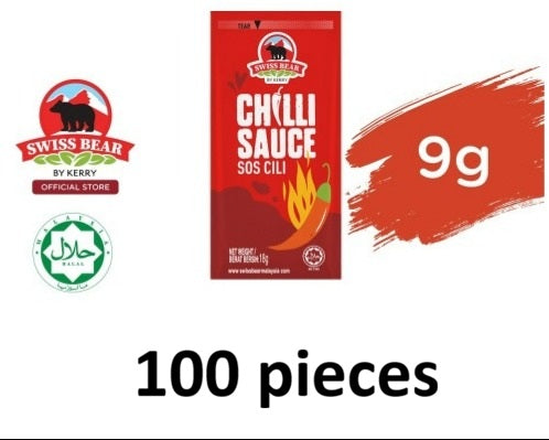 Swiss Bear Sauce Halal Sachet 9gm 100pc. or 1000pc.