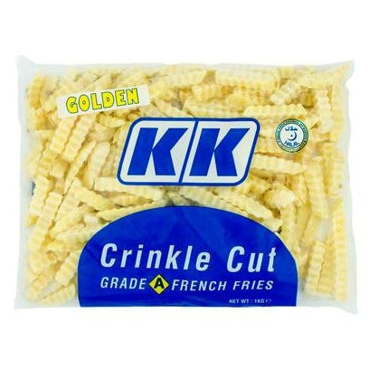 KK Premium French Fries Crinkle Cut 1kg | Frozen Halal