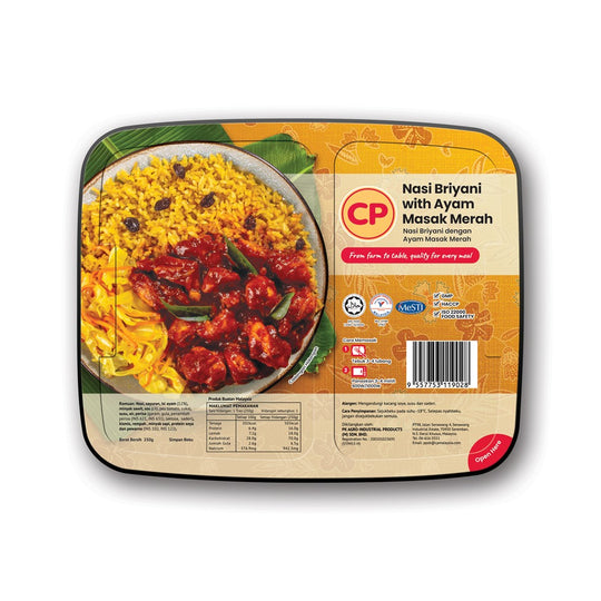CP Premium Nasi Briyani With Ayam Masak Merah 210g (Frozen) – Halal