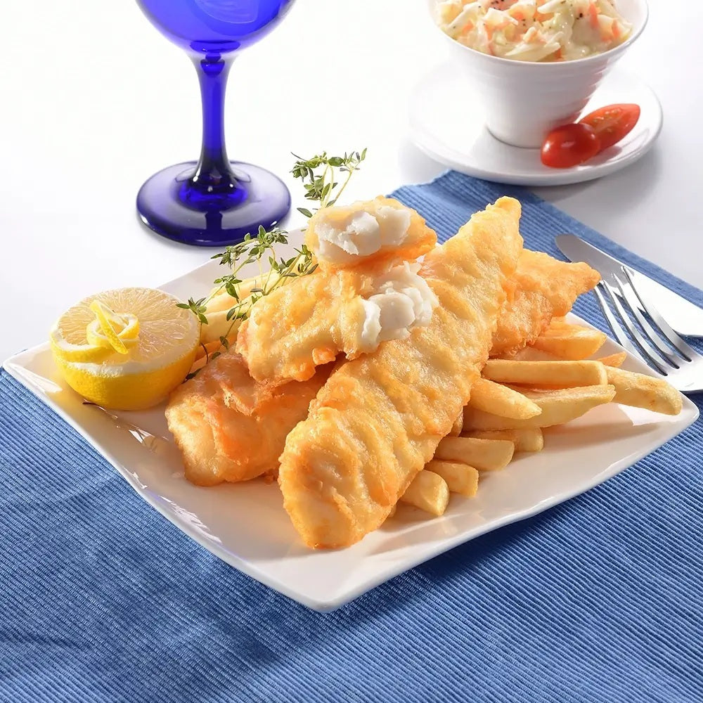 Pacific West Premium Tempura Pollock Fish Fillet Frozen Halal (65g / 85g / 115g / 145g)