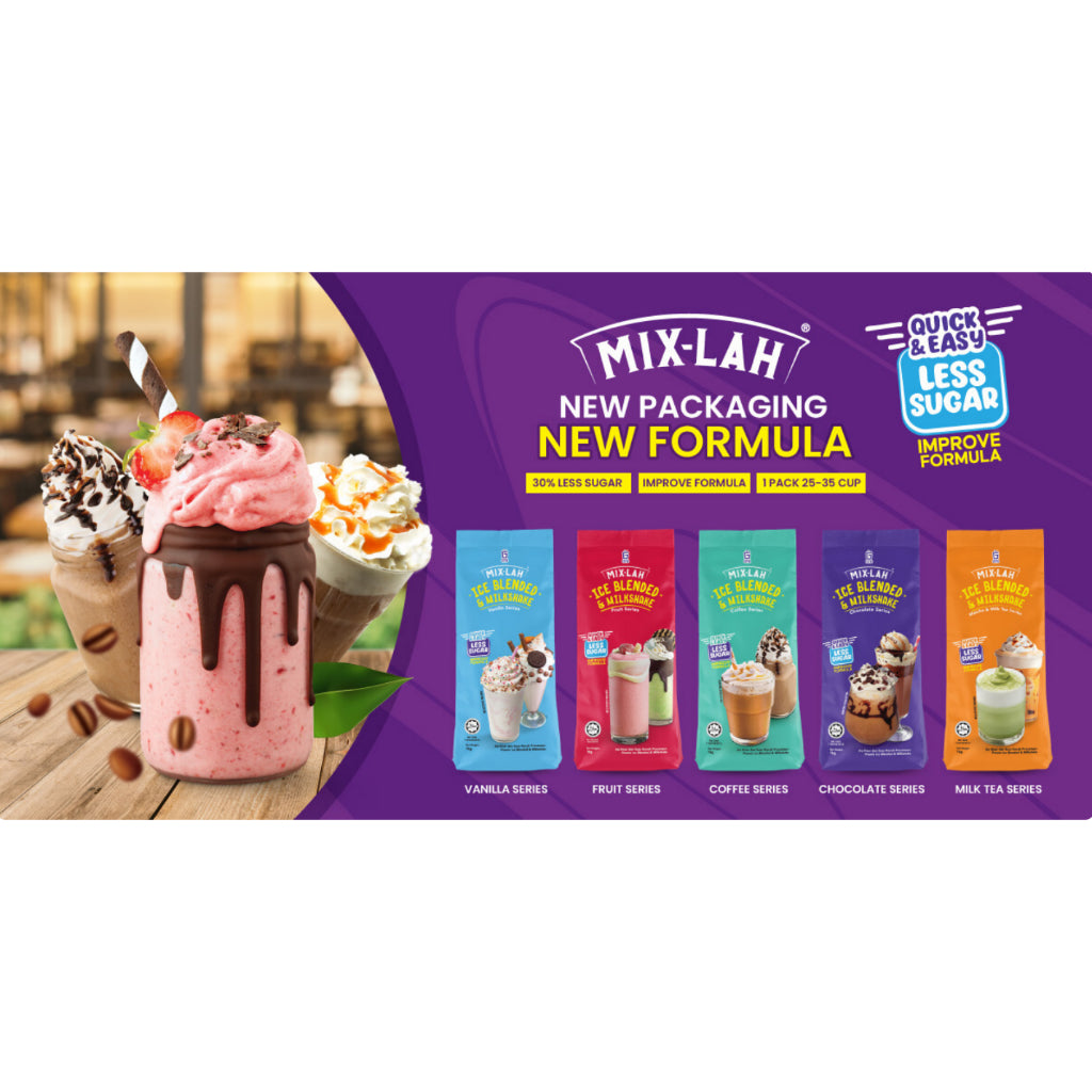 GFB MIX-LAH Serbuk Minuman Ice Blended Milkshake Powder 1Kg