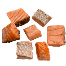 250g-1Kg± Premium Frozen Boneless Salmon Cube | Halal | Baby-Safe | Chile Trout Atlantic Norway Cubed Cut