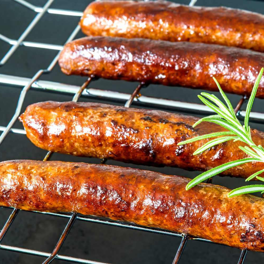 Premium Lamb Breakfast Sausage 4pc. 200gm Frozen Halal Apricot Sosej Kambing Aprikot