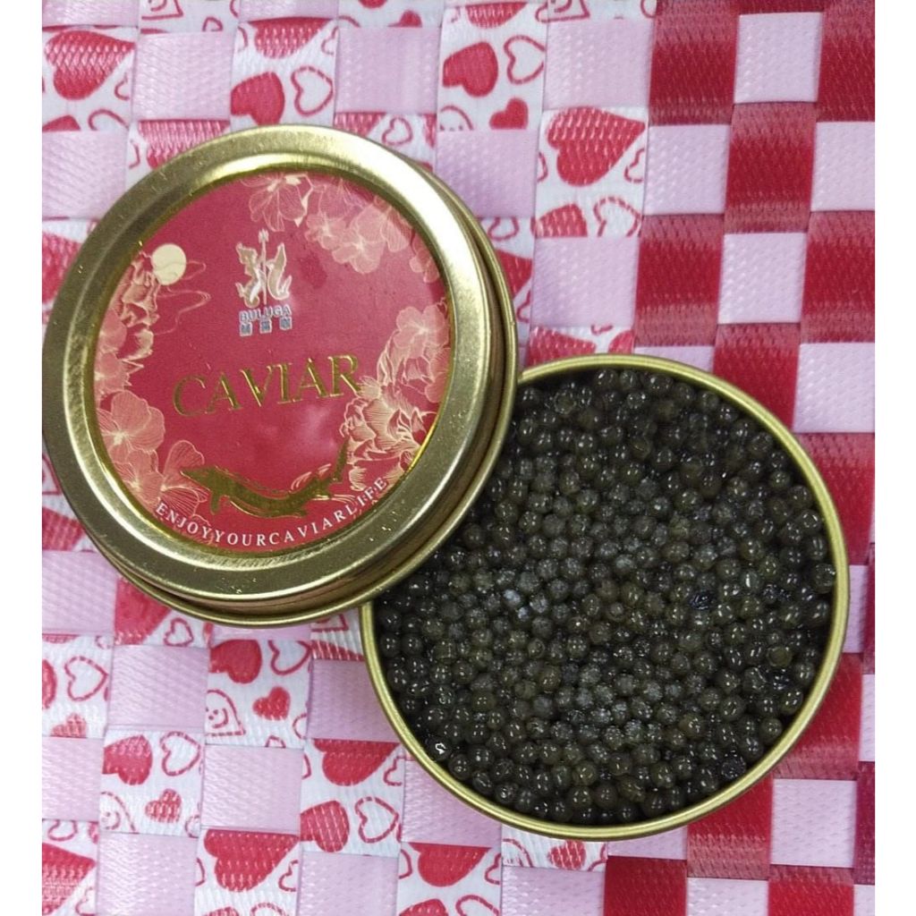 Premium Russian Tzar Caviar Black Caviar 30g± | GOLD Sturgeon Fish Roe