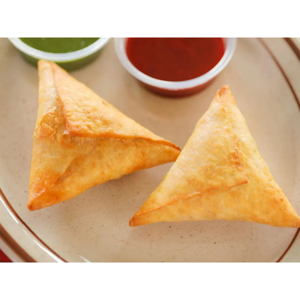 HF Premium Vegetable Curry Samosa 22GM x 100 PCS 2.2KG Frozen Halal Vegetarian