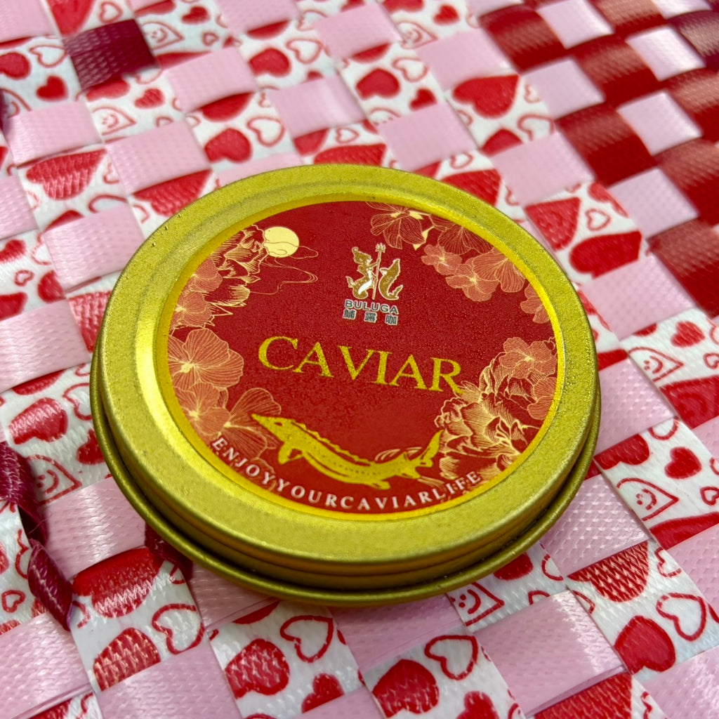 Premium Russian Tzar Caviar Black Caviar 30g± | GOLD Sturgeon Fish Roe