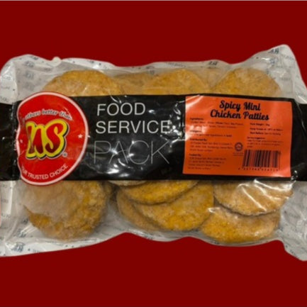 US Premium Spicy Mini Chicken Patties 20pc 1kg Frozen