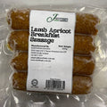 Premium Lamb Breakfast Sausage 4pc. 200gm Frozen Halal Apricot Sosej Kambing Aprikot