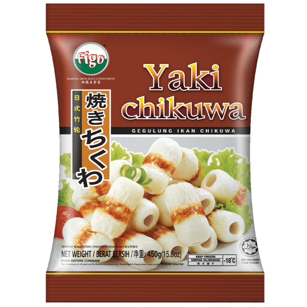 Figo Premium Sotong Yaki Chikuwa 450g (Frozen) – Halal | Cuttlefish Chikuwa