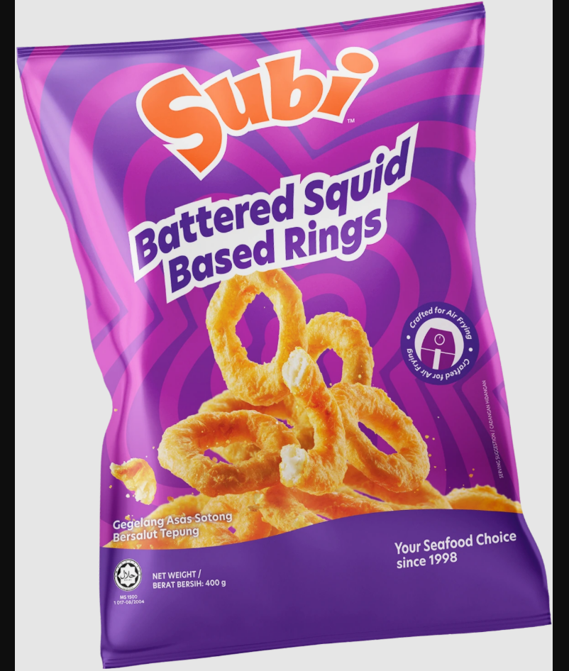 Premium Subi Battered Squid Based Rings 400g (Frozen) – Halal