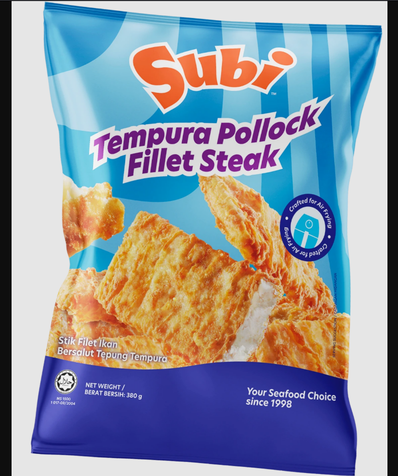 Premium Subi Tempura Pollock Fillet Steak 380g (Frozen) – Halal