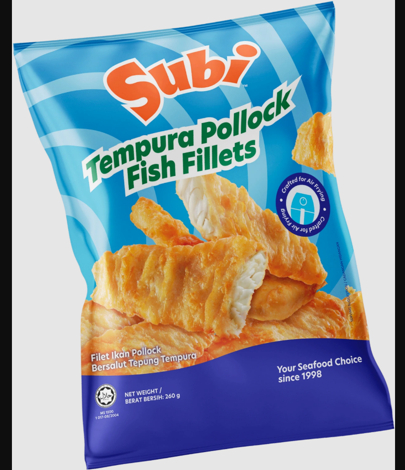 Premium Subi Tempura Pollock Fish Fillets 260g (Frozen) – Halal